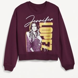 3X • Old Navy • Oversized Licensed Jennifer Lopez Cropped Sweatshirt